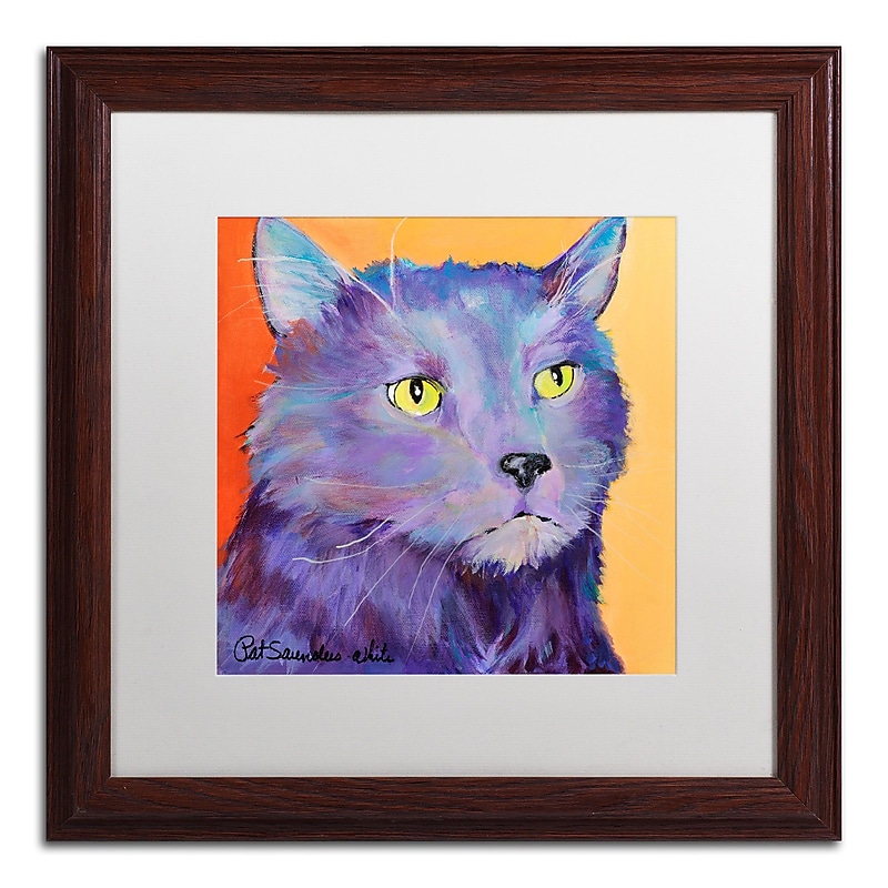Trademark Fine Art Pat Saunders-White 'Frenchy' 16 x 16 (PS121-W1616MF) image 1