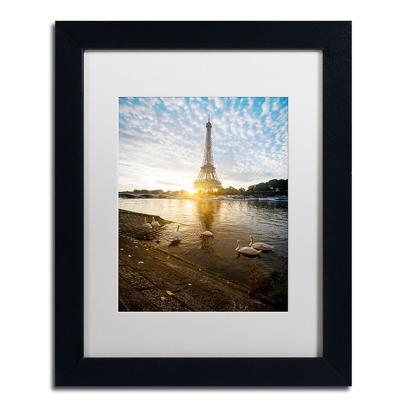 Trademark Fine Art Mathieu Rivrin 'Wake up Paris' 11 x 14 (RV0031-B1114MF) image 1
