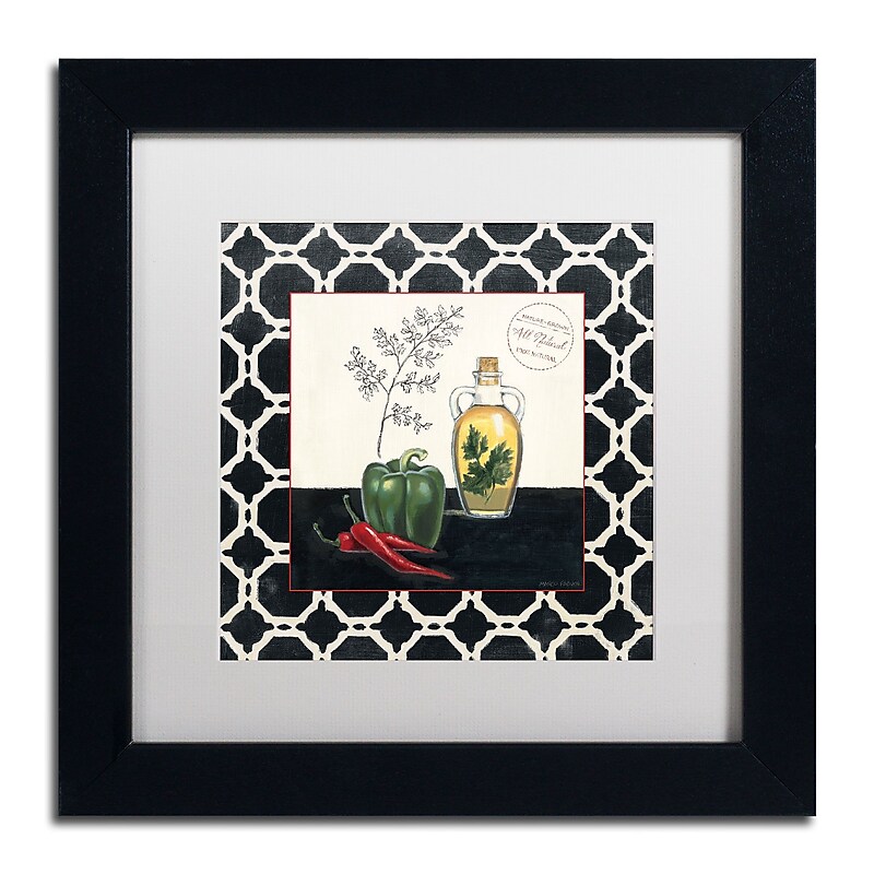 Trademark Fine Art Marco Fabiano 'Parsley and Peppers' 11 x 11 (WAP0146-B1111MF) image 1