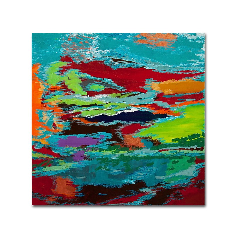 Trademark Fine Art Hilary Winfield 'Hidden Pathway' 24 x 24 (ALI0720-C2424GG) image 1