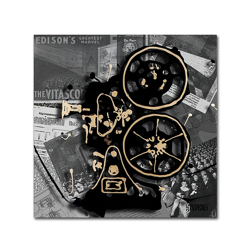 Trademark Fine Art Roderick Stevens 'Movie Projector' 24 x 24 (RS1004-C2424GG) image 1