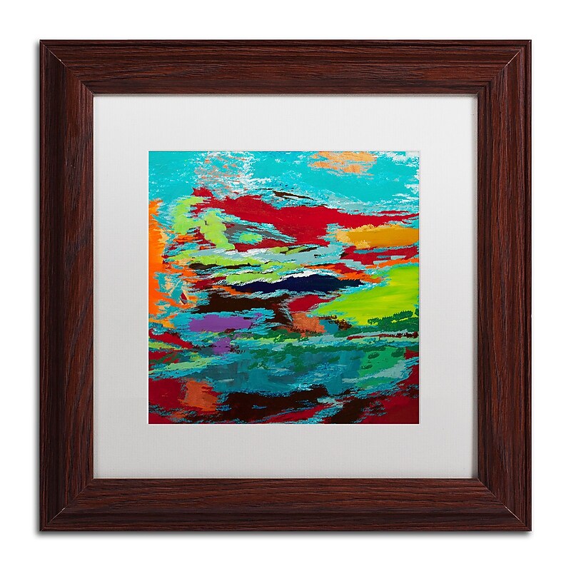 Trademark Fine Art Hilary Winfield 'Hidden Pathway' 11 x 11 Framed Art Print (ALI0720-W1111MF) image 1