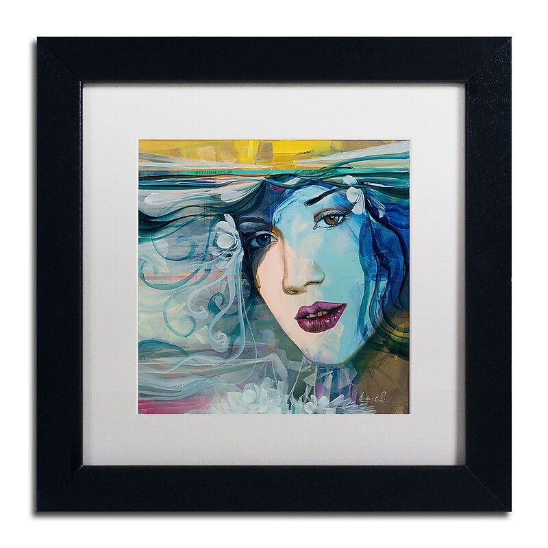 Trademark Fine Art Andrea 'Celeste' 11 x 11 Framed Art Print (MA0601-B1111MF) image 1