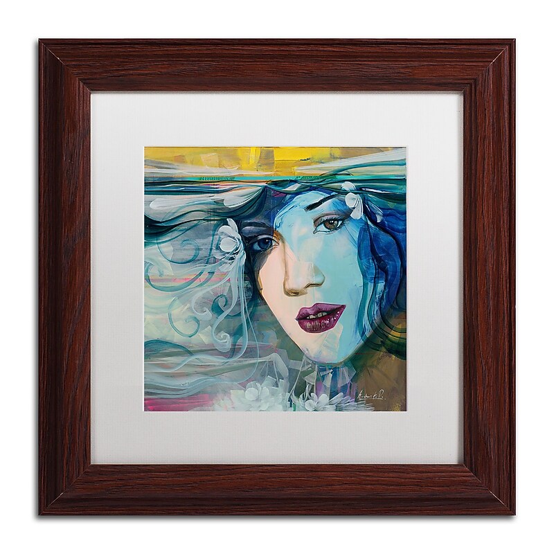 Trademark Fine Art Andrea 'Celeste' 11 x 11 Framed Art Print (MA0601-W1111MF) image 1