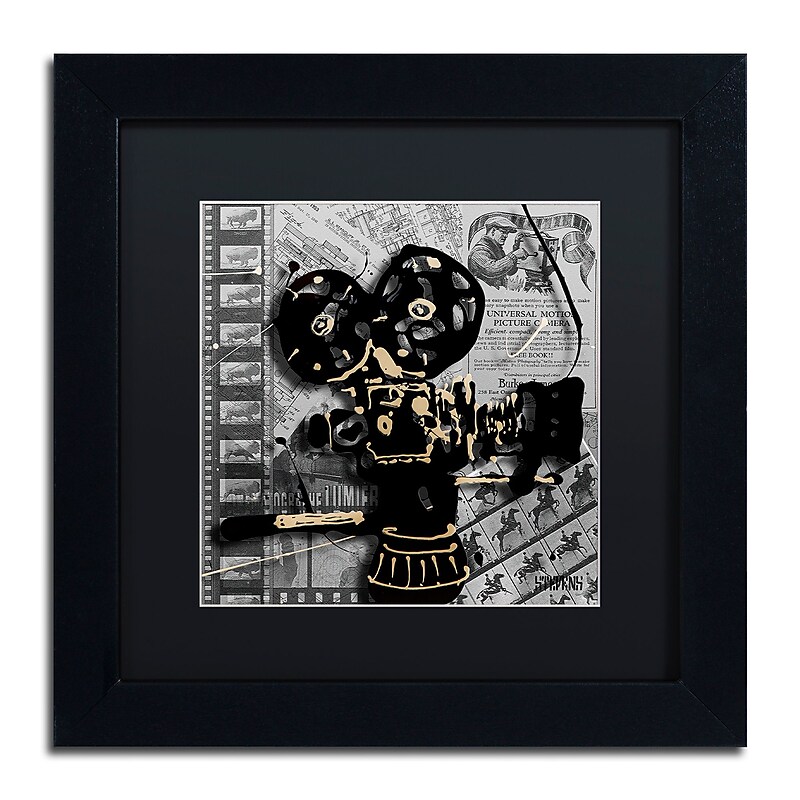 Trademark Fine Art Roderick Stevens 'Movie Camera' 11 x 11 (RS1002-B1111BMF) image 1
