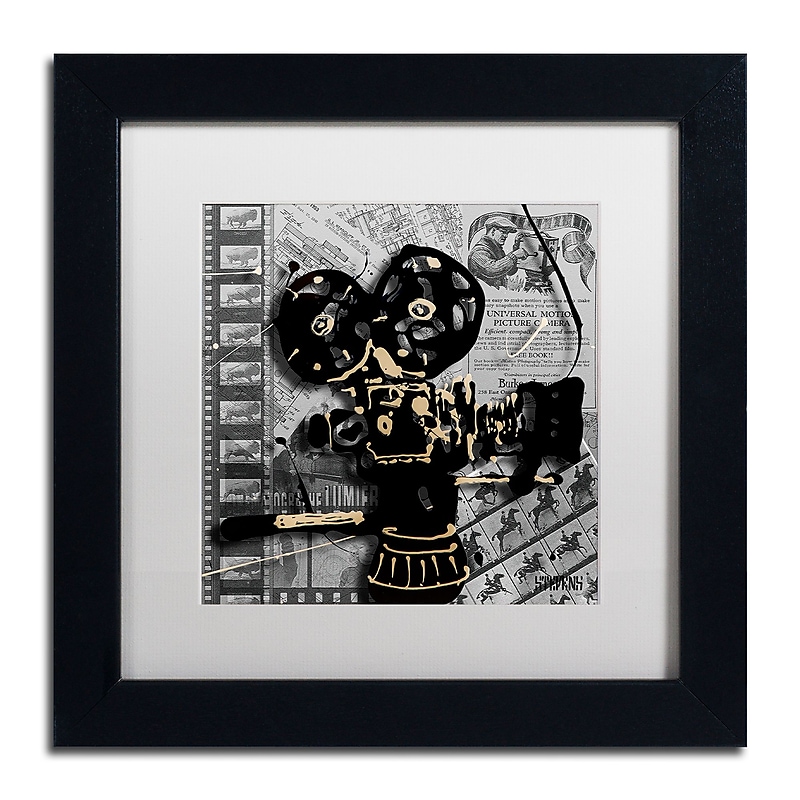 Trademark Fine Art Roderick Stevens 'Movie Camera' 11 x 11 (RS1002-B1111MF) image 1