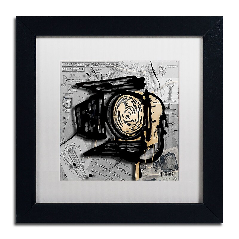 Trademark Fine Art Roderick Stevens 'Movie Light' 11 x 11 (RS1003-B1111MF) image 1