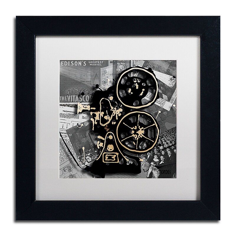 Trademark Fine Art Roderick Stevens 'Movie Projector' 11 x 11 (RS1004-B1111MF) image 1