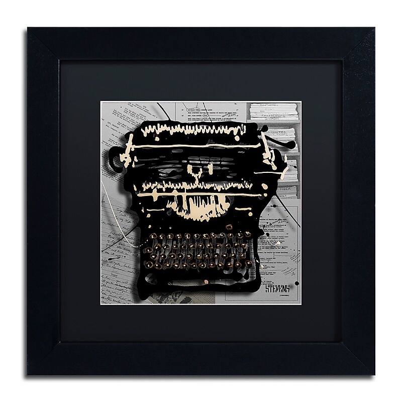 Trademark Fine Art Roderick Stevens 'Movie Typewriter' 11 x 11 (RS1005-B1111BMF) image 1
