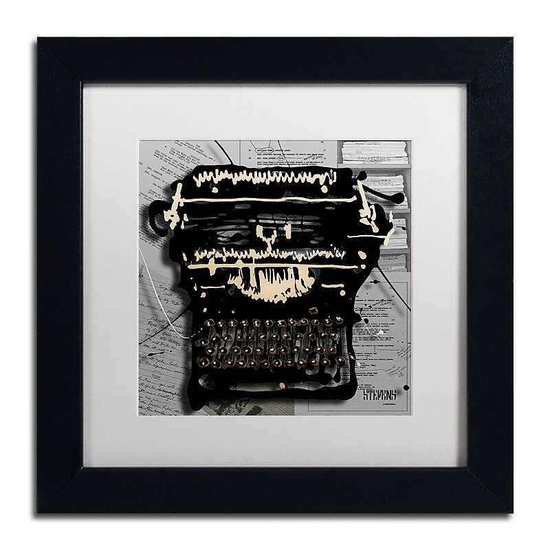 Trademark Fine Art Roderick Stevens 'Movie Typewriter' 11 x 11 (RS1005-B1111MF) image 1
