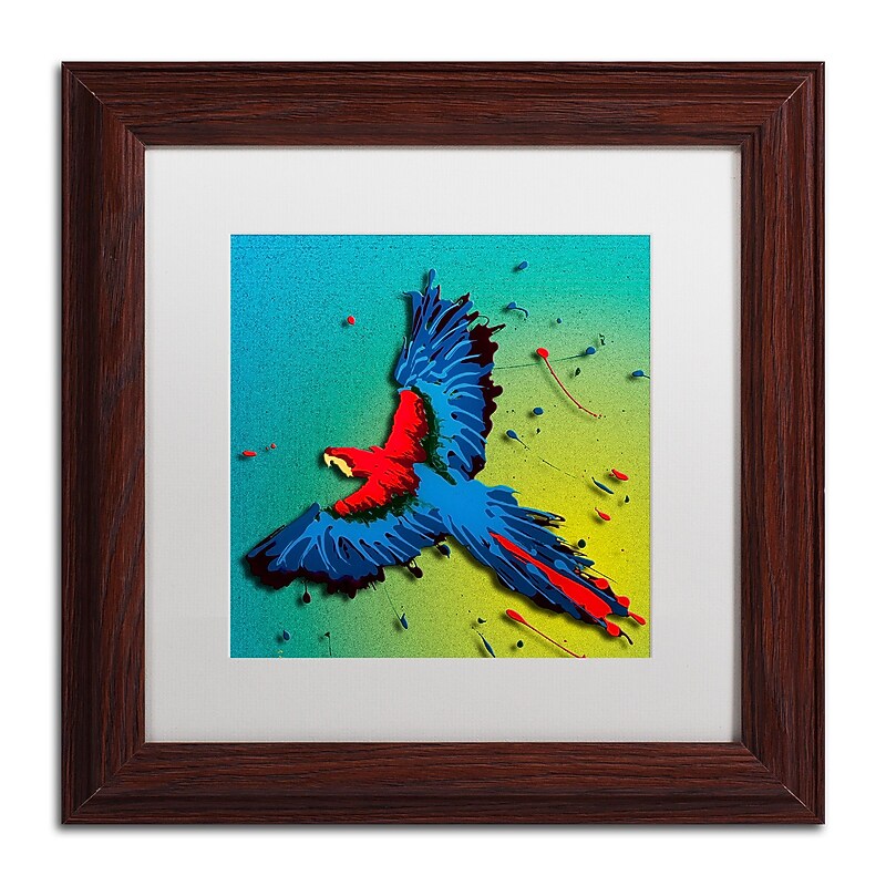 Trademark Fine Art Roderick Stevens 'The Raven 3' 11 x 11 (RS1014-W1111MF) image 1