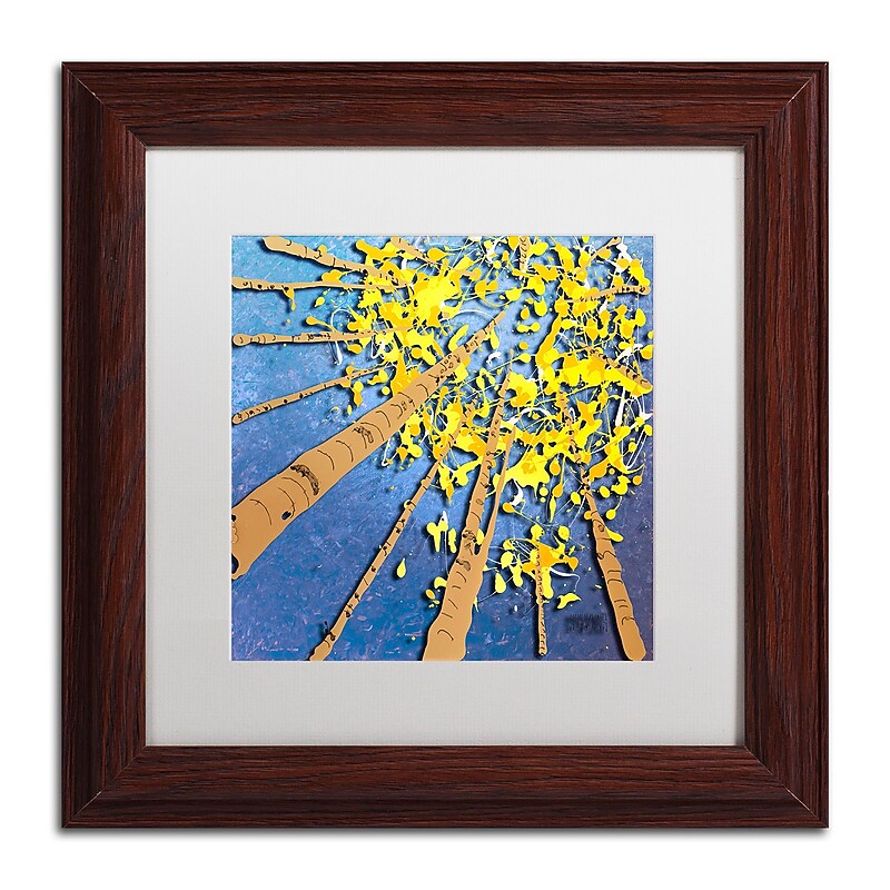 Trademark Fine Art Roderick Stevens 'Aspen Sky' 11 x 11 (RS975-W1111MF) image 1