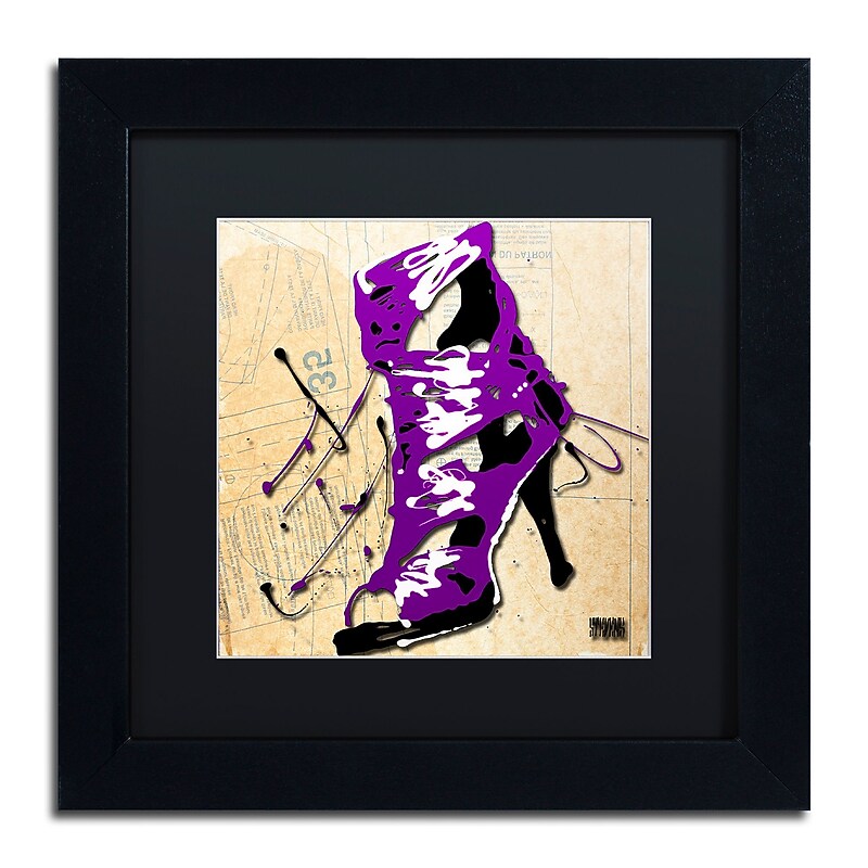 Trademark Fine Art Roderick Stevens 'Purple Strap Boot' 11 x 11 (RS986-B1111BMF) image 1