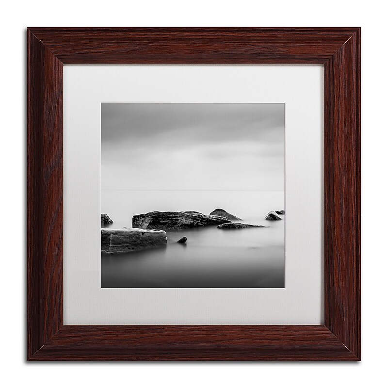 Trademark Fine Art Dave MacVicar 'Breakwater' 11 x 11 Framed Art Print (ALI0824-W1111MF) image 1