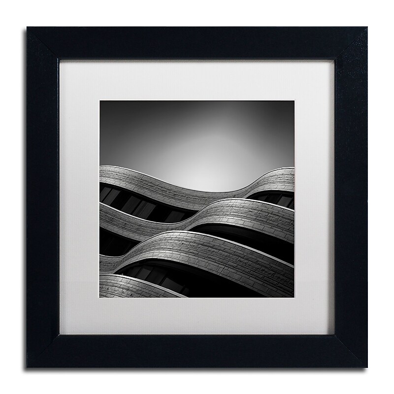 Trademark Fine Art Dave MacVicar 'The Urban Sea' 11 x 11 Framed Art Print (ALI0868-B1111MF) image 1