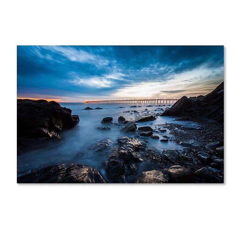Trademark Fine Art Chris Moyer 'Bacara Twilight' 30 x 47 (ALI0775-C3047GG) image 1