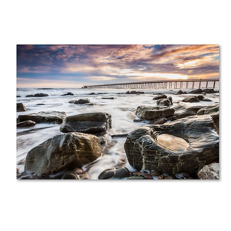 Trademark Fine Art Chris Moyer 'Goleta Shores' 16 x 24 (ALI0776-C1624GG) image 1