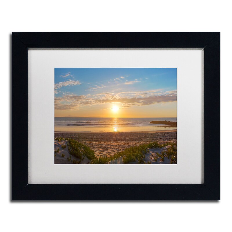 Trademark Fine Art Chris Moyer 'Pierpont Sunset' 11 x 14 Framed Art Print (ALI0766-B1114MF) image 1