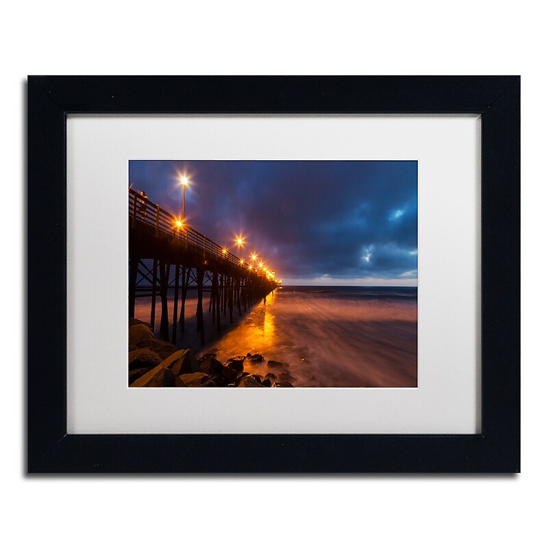 Trademark Fine Art Chris Moyer 'Night Side' 11 x 14 Framed Art Print (ALI0768-B1114MF) image 1