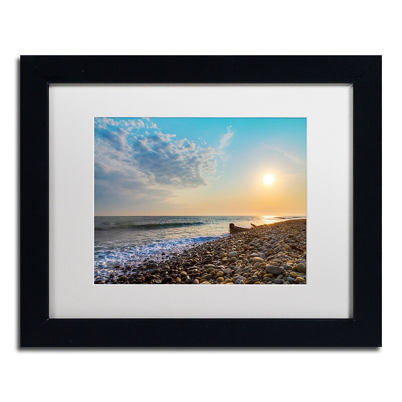 Trademark Fine Art Chris Moyer 'Rockin Sunset' 11 x 14 Framed Art Print (ALI0770-B1114MF) image 1