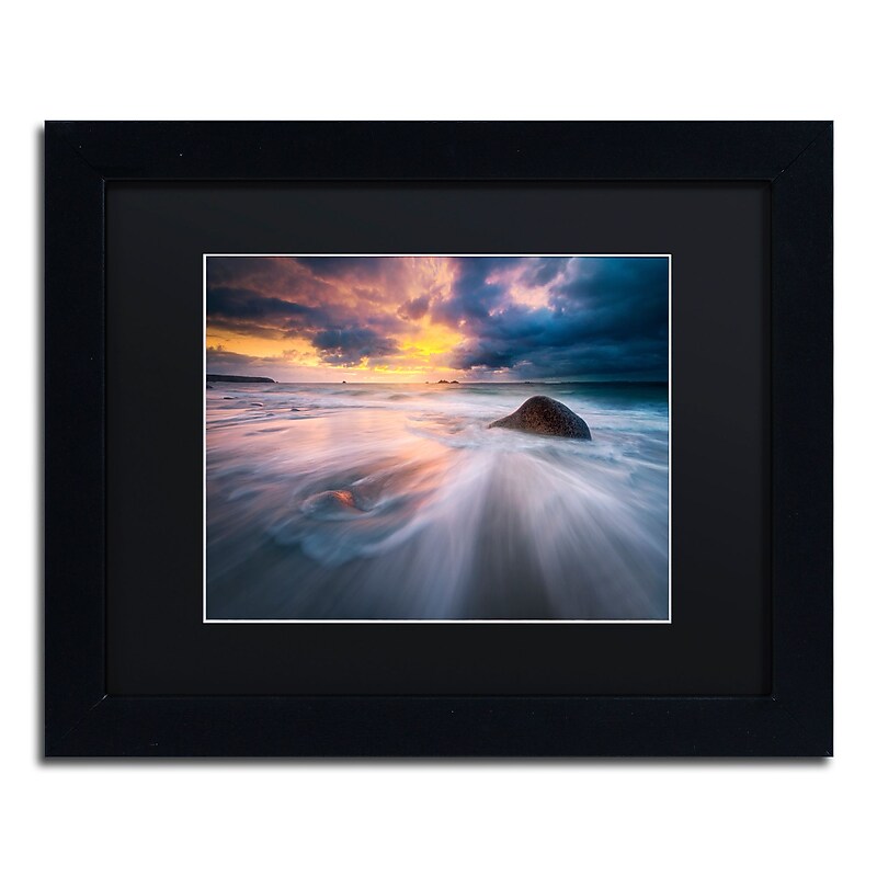 Trademark Fine Art Mathieu Rivrin 'Ocean Painting' 11 x 14 (RV0039-B1114BMF) image 1