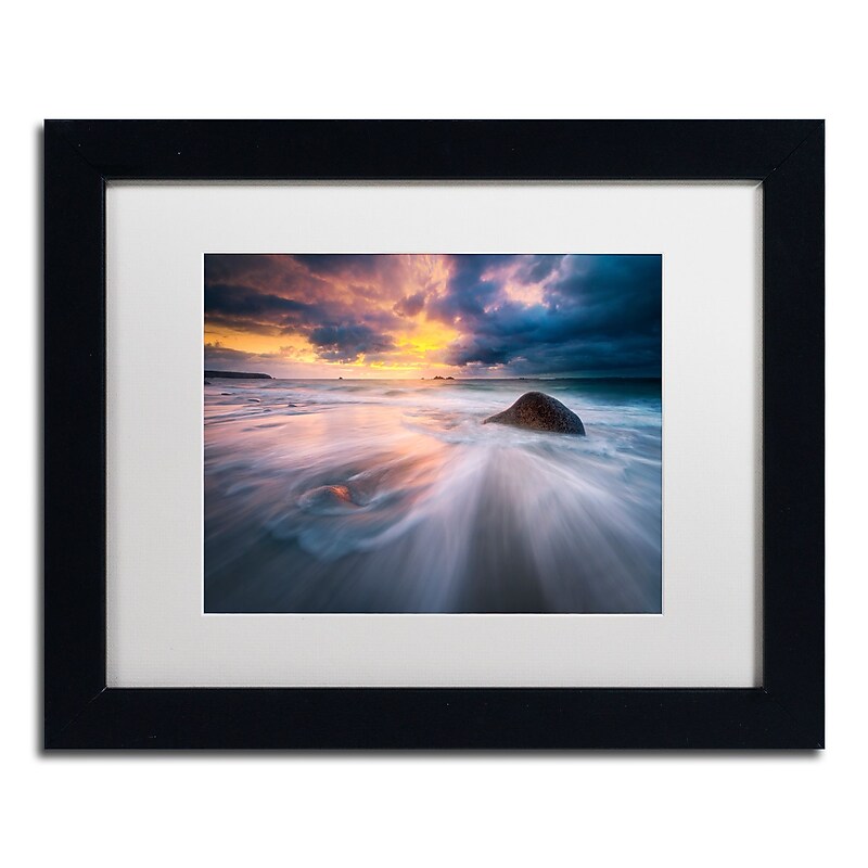 Trademark Fine Art Mathieu Rivrin 'Ocean Painting' 11 x 14 (RV0039-B1114MF) image 1