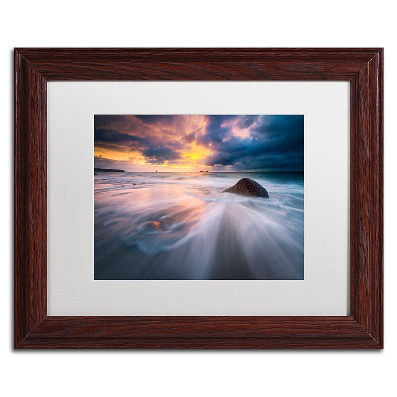 Trademark Fine Art Mathieu Rivrin 'Ocean Painting' 11 x 14 (RV0039-W1114MF) image 1