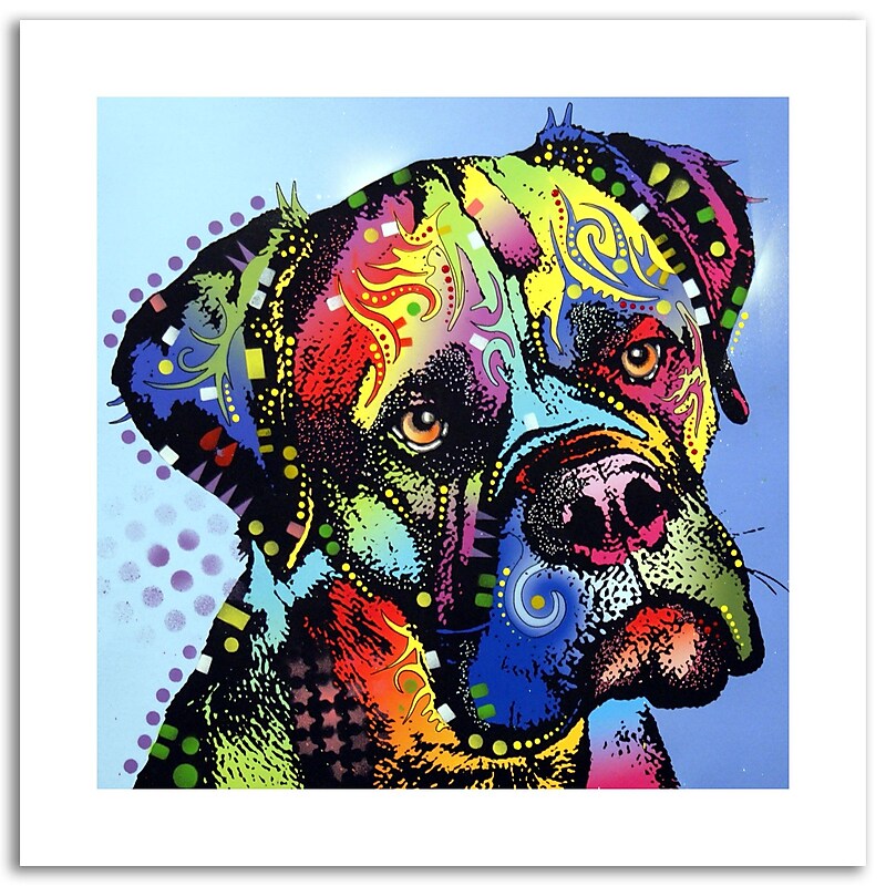 Trademark Fine Art Dean Russo 'Mastiff Warrior' Paper Art 18 x 18 (ALI0239-1818-P) image 1