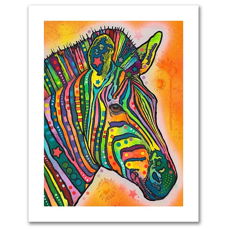 Trademark Fine Art Dean Russo 'Zebra' Paper Art 18 x 24 (ALI0249-1824-P) image 1