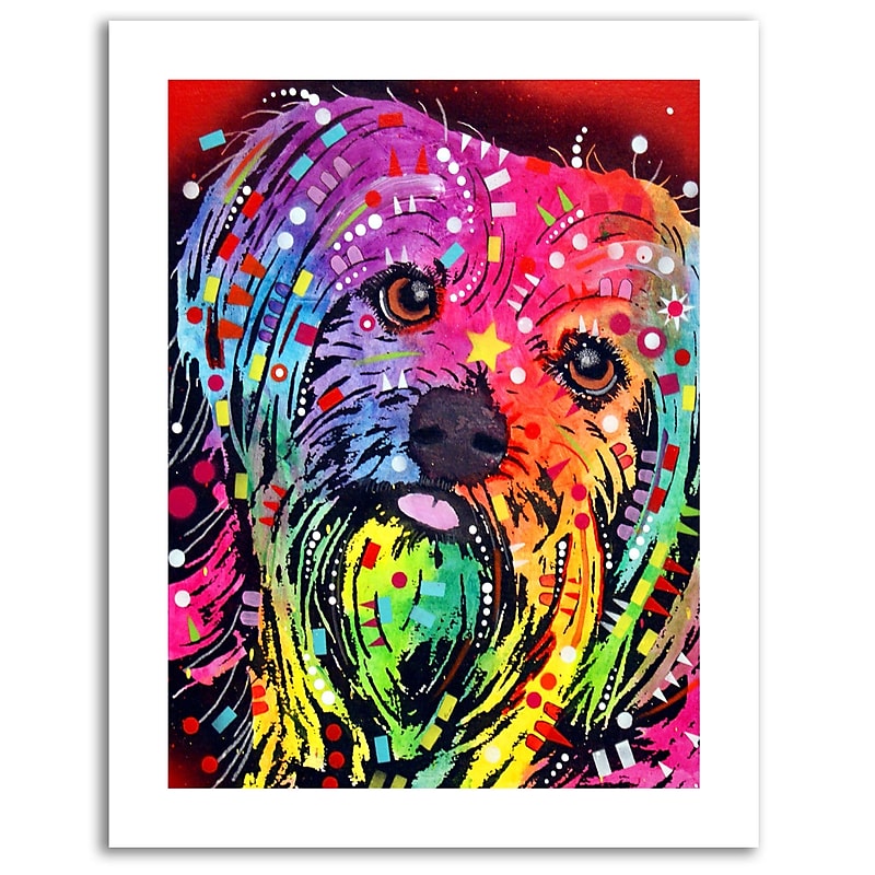 Trademark Fine Art Dean Russo 'Yorkie' Paper Art 18 x 24 (ALI0257-1824-P) image 1