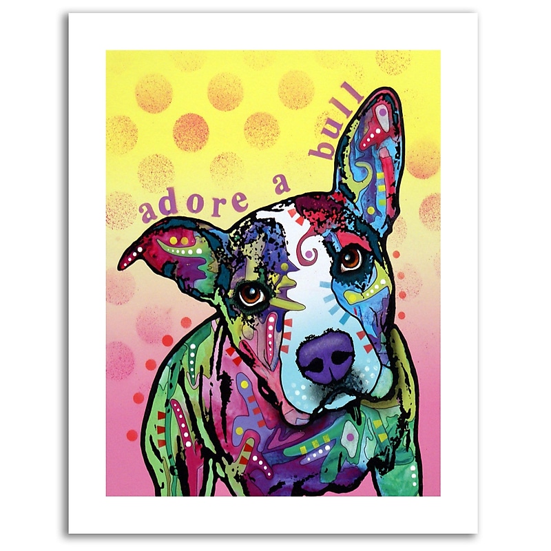 Trademark Fine Art Dean Russo 'Adoreabull' Paper Art 18 x 24 (ALI0260-1824-P) image 1