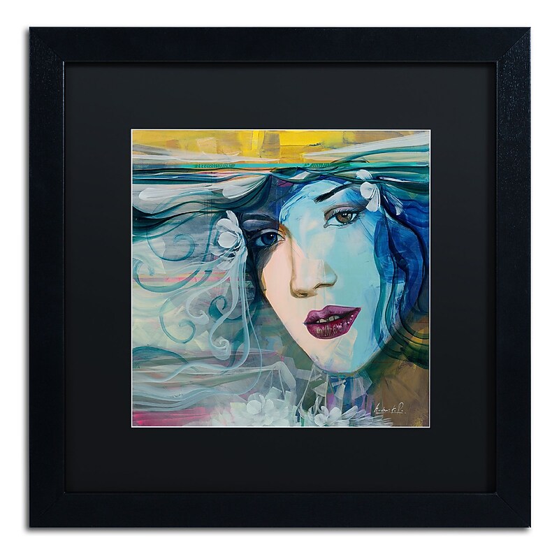 Trademark Fine Art Andrea 'Celeste' 16 x 16 Framed Art Print (MA0601-B1616BMF) image 1