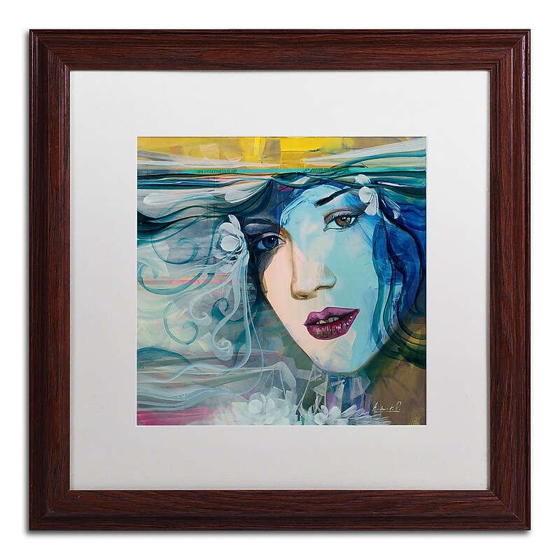 Trademark Fine Art Andrea 'Celeste' 16 x 16 Framed Art Print (MA0601-W1616MF) image 1