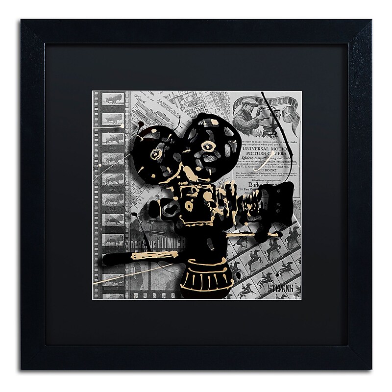 Trademark Fine Art Roderick Stevens 'Movie Camera' 16 x 16 (RS1002-B1616BMF) image 1