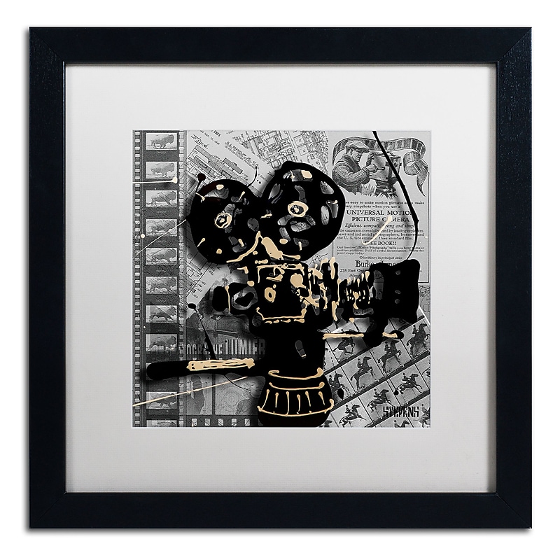 Trademark Fine Art Roderick Stevens 'Movie Camera' 16 x 16 (RS1002-B1616MF) image 1