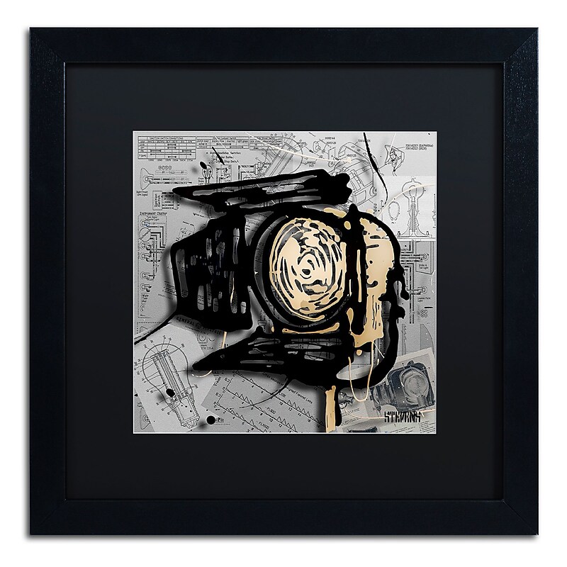 Trademark Fine Art Roderick Stevens 'Movie Light' 16 x 16 (RS1003-B1616BMF) image 1