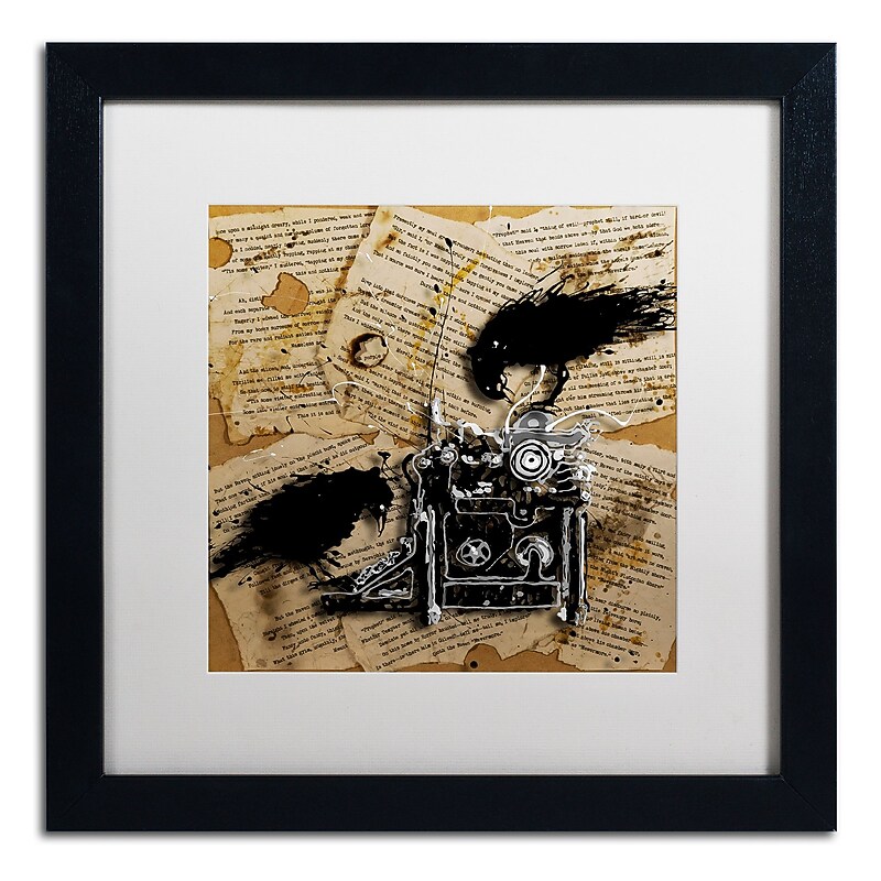 Trademark Fine Art Roderick Stevens 'Quoth the Raven 1' 16 x 16 (RS1010-B1616MF) image 1