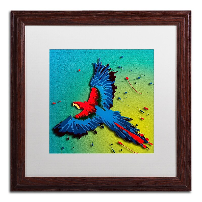 Trademark Fine Art Roderick Stevens 'The Raven 3' 16 x 16 (RS1014-W1616MF) image 1