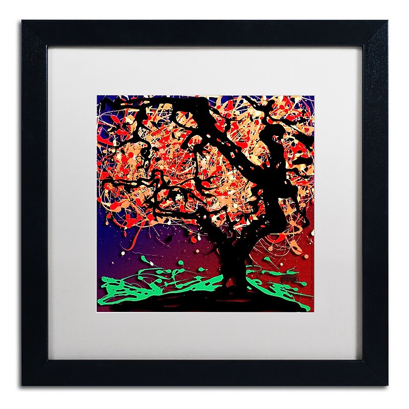 Trademark Fine Art Roderick Stevens 'Fall Red Tree' 16 x 16 (RS981-B1616MF) image 1