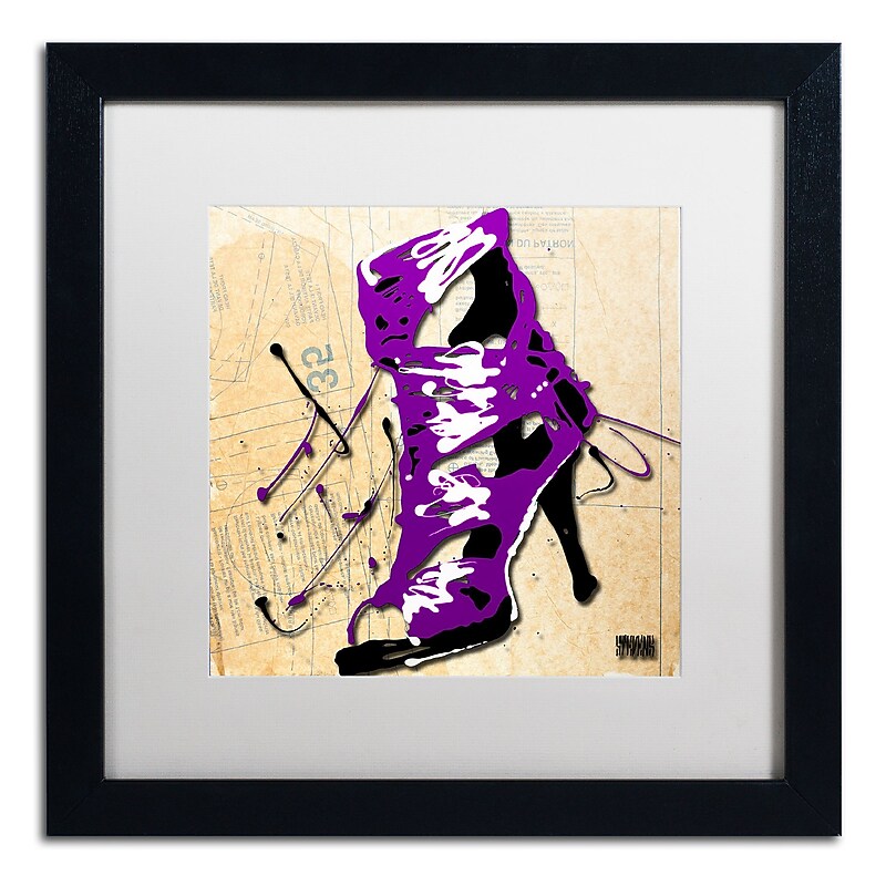 Trademark Fine Art Roderick Stevens 'Purple Strap Boot' 16 x 16 (RS986-B1616MF) image 1