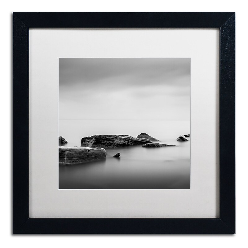 Trademark Fine Art Dave MacVicar 'Breakwater' 16 x 16 Framed Art Print (ALI0824-B1616MF) image 1