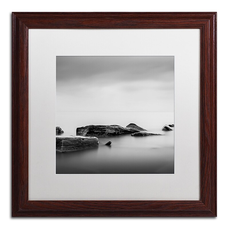 Trademark Fine Art Dave MacVicar 'Breakwater' 16 x 16 Framed Art Print (ALI0824-W1616MF) image 1