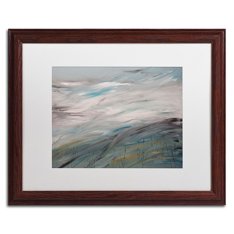 Trademark Fine Art Hilary Winfield 'Sea View' 16 x 20 Framed Art Print (ALI0722-W1620MF) image 1