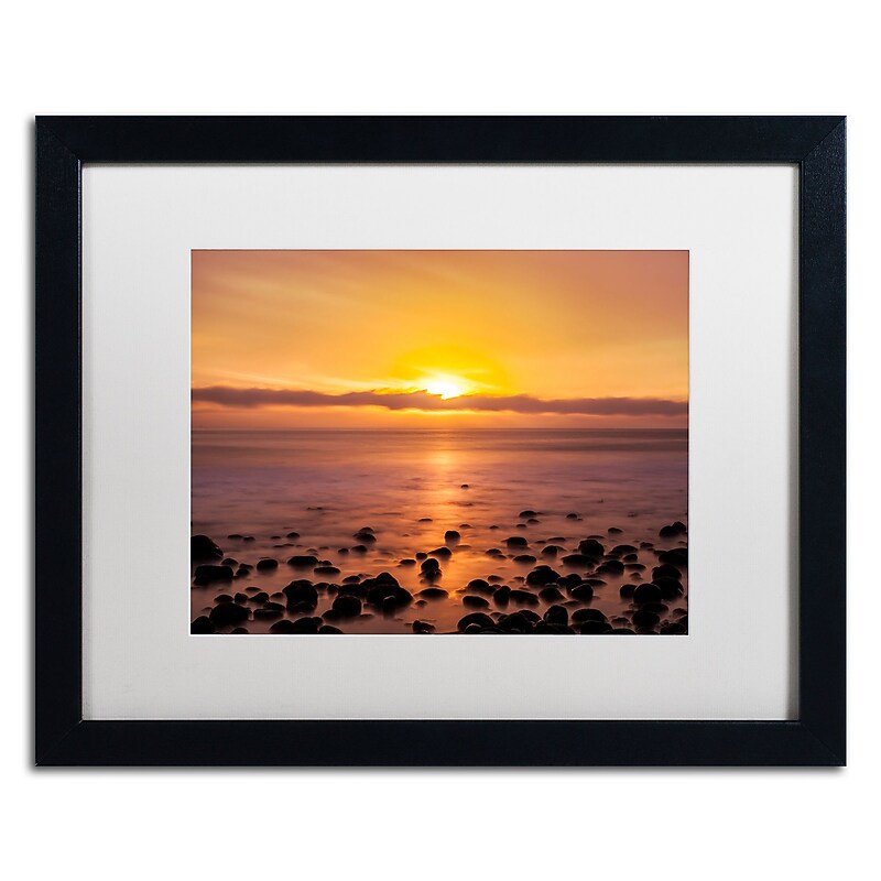 Trademark Fine Art Chris Moyer 'Pacific Sunset' 16 x 20 Framed Art Print (ALI0765-B1620MF) image 1
