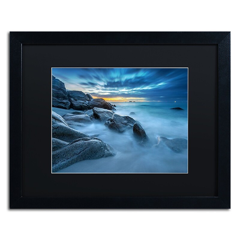 Trademark Fine Art Mathieu Rivrin 'Blue Hour for a Blue Ocean' 16 x 20 (RV0033-B1620BMF) image 1
