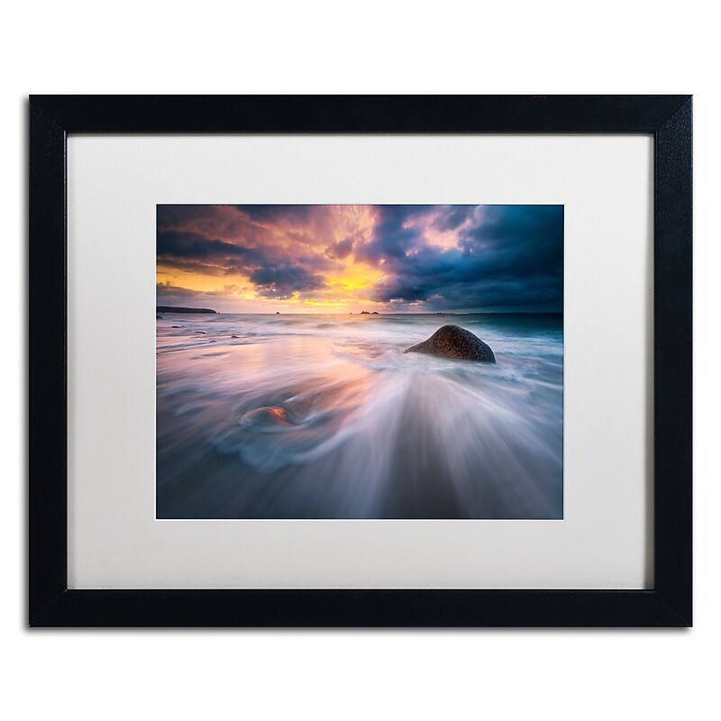 Trademark Fine Art Mathieu Rivrin 'Ocean Painting' 16 x 20 (RV0039-B1620MF) image 1