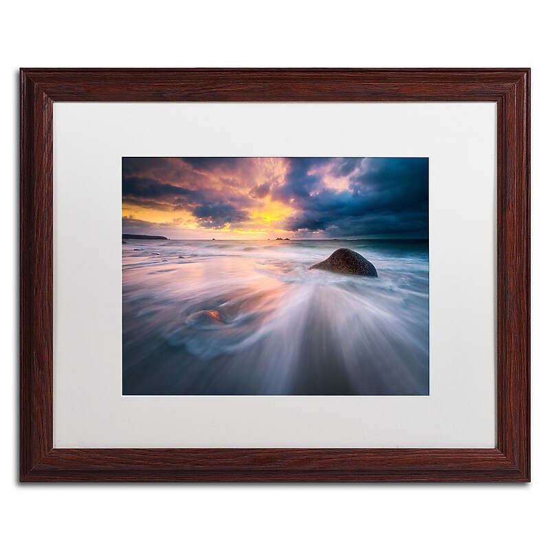 Trademark Fine Art Mathieu Rivrin 'Ocean Painting' 16 x 20 (RV0039-W1620MF) image 1