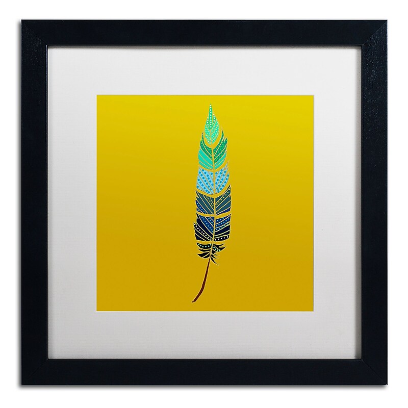 Trademark Fine Art Sylvie Demers 'Plume 2' 16 x 16 (ALI0914-B1616MF) image 1