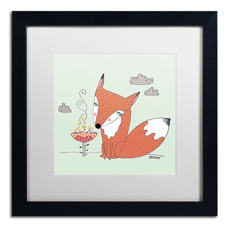 Trademark Fine Art Sylvie Demers 'Un Renard Dans La Cours' 16 x 16 (ALI0915-B1616MF) image 1