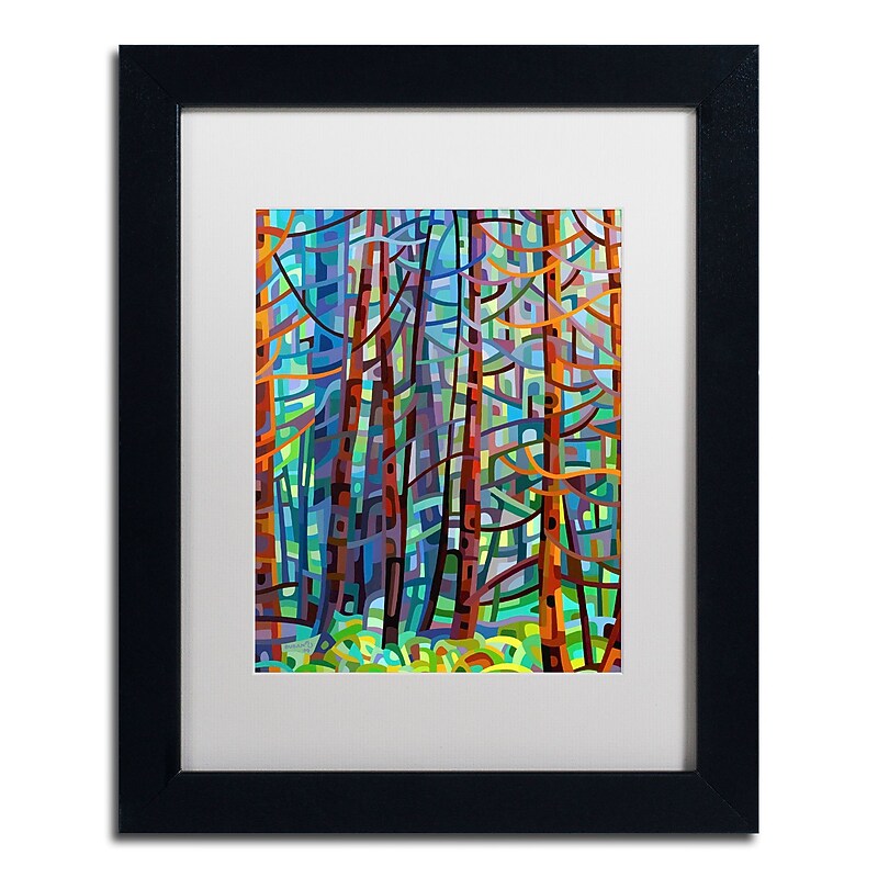 Trademark Fine Art Mandy Budan 'In A Pine Forest' 11 x 14 Framed Art Print (ALI0923-B1114MF) image 1